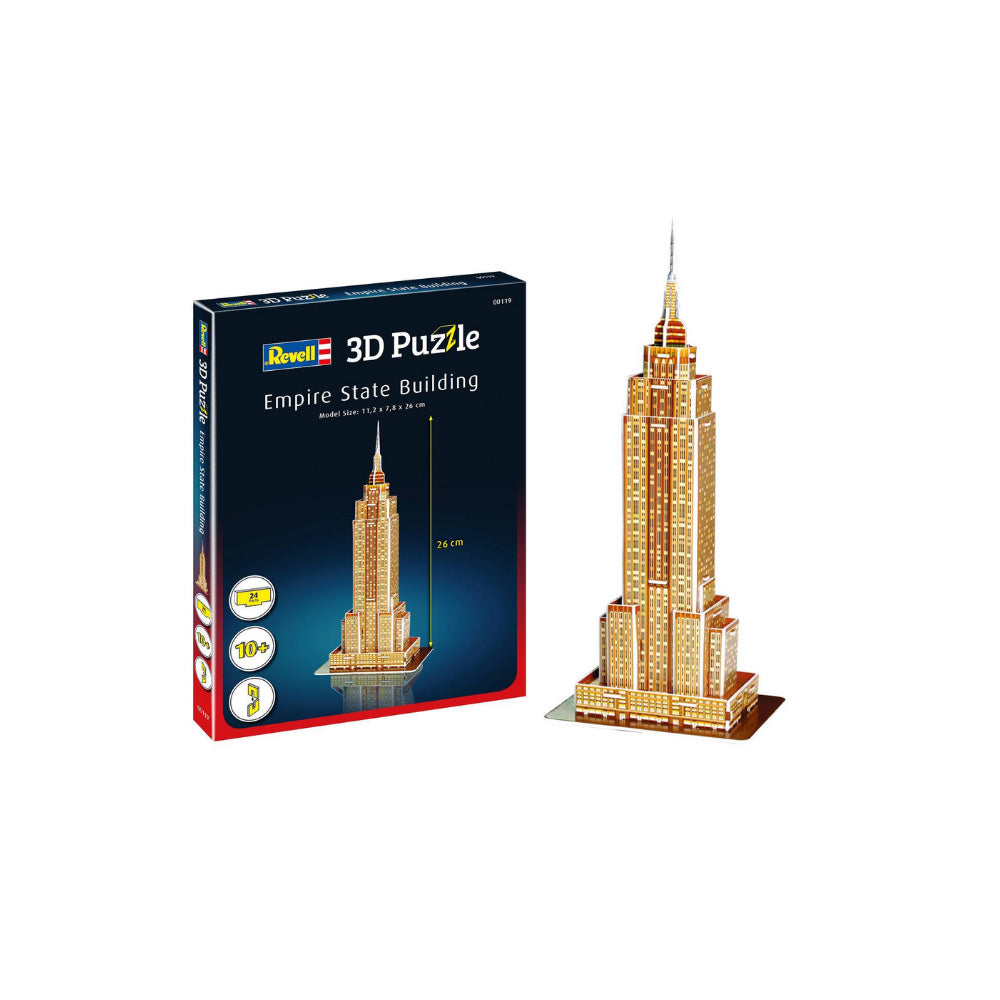REVELL MINI 3D PUZZLE EMPIRE STATE BUILDING,Ages10+ — Revell
