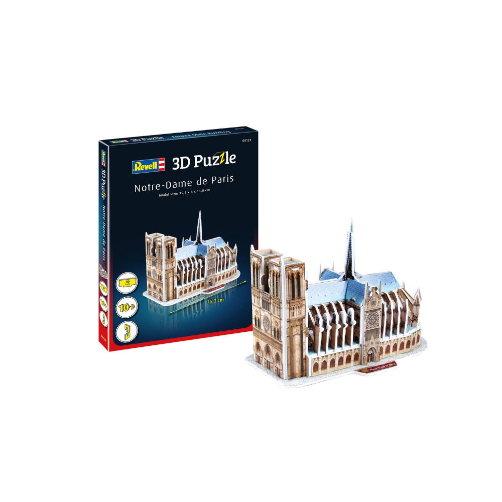 REVELL MINI 3D PUZZLE NORTE DAME DE PARIS, Ages10+ — Revell