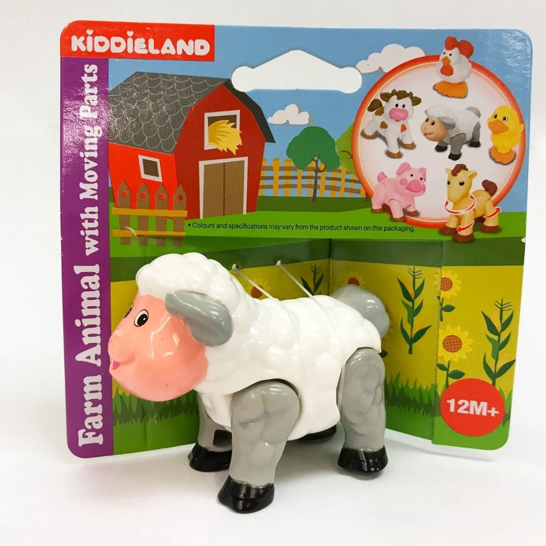 KIDDIELAND FARM ANIMAL W/MOVING PARTS SHEEP, Ages 12M+ — Kiddieland