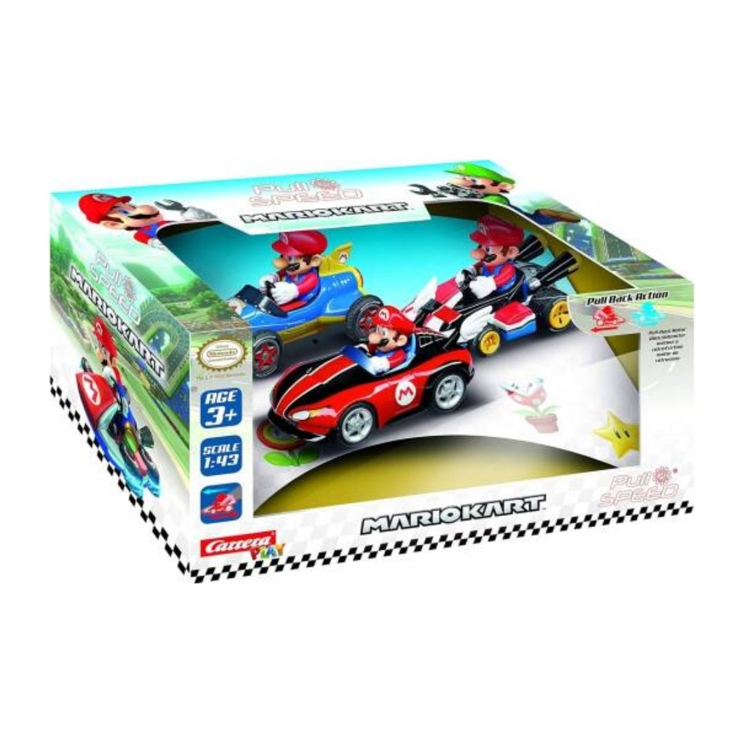 CARRERA PULL N SPEED MARIO KART MARIO COLLECTORS, Ages 3+ — Carrera