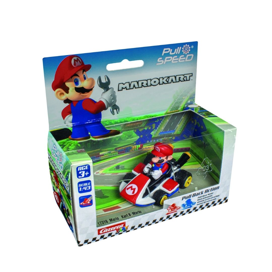 CARRERA PULL N SPEED MARIO KART ASSORTED, Ages 3+ — Carrera
