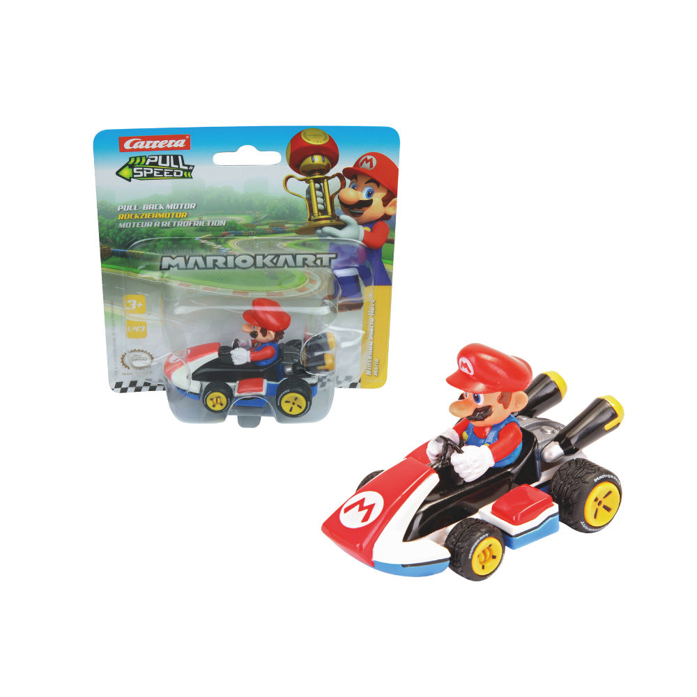 CARRERA PULL N SPEED MARIO KART 8 - MARIO BLISTER, Ages 3+ — Carrera