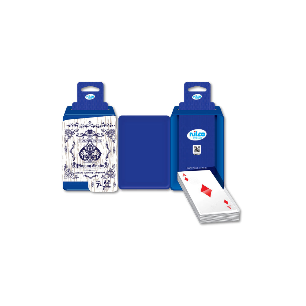 NILCO PLASTIC BOX GOLDEN PLAYING CARDS, Ages 6+ — Nilco