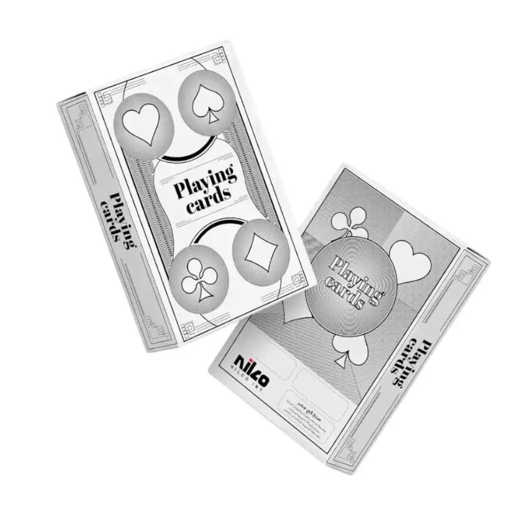 NILCO PREMIUM PLAYING CARDS BLACK AND WHITE, Ages 6+ — Nilco