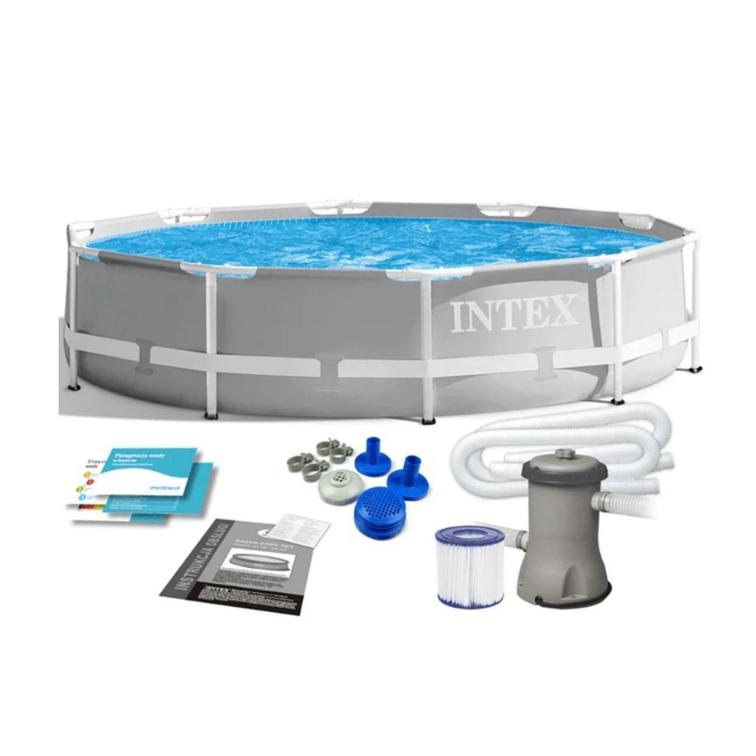 INTEX PRISM FRAMEPOOL W/PUMP(305X76), Ages 6+ — Intex