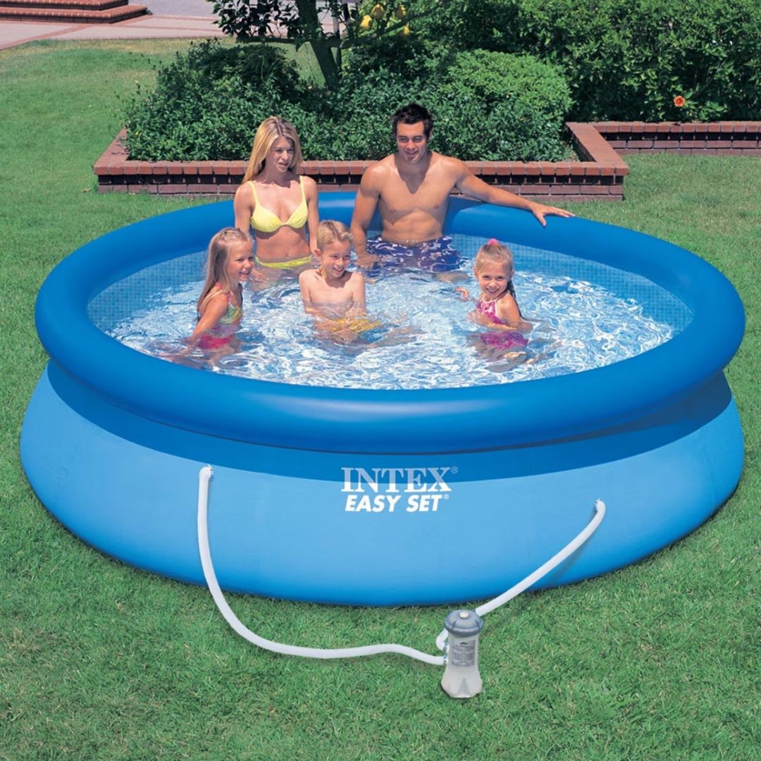 INTEX EASY SET POOL W/PUMP(10ft)(305x76), Ages 6+ — Intex