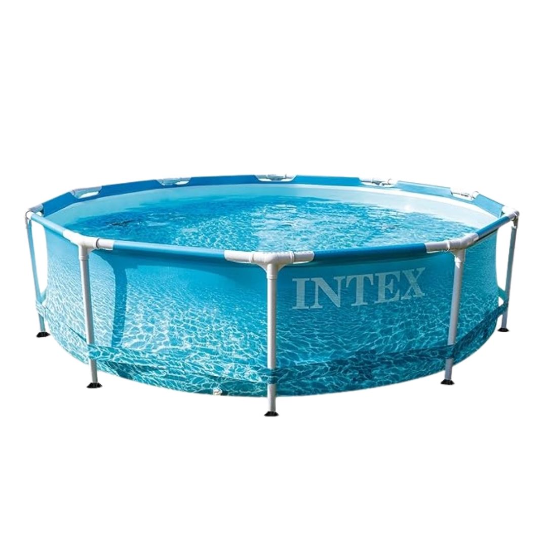 INTEX METAL FRAME POOL BEACHSIDE W/PUMP(305x76), Ages Adult — Intex