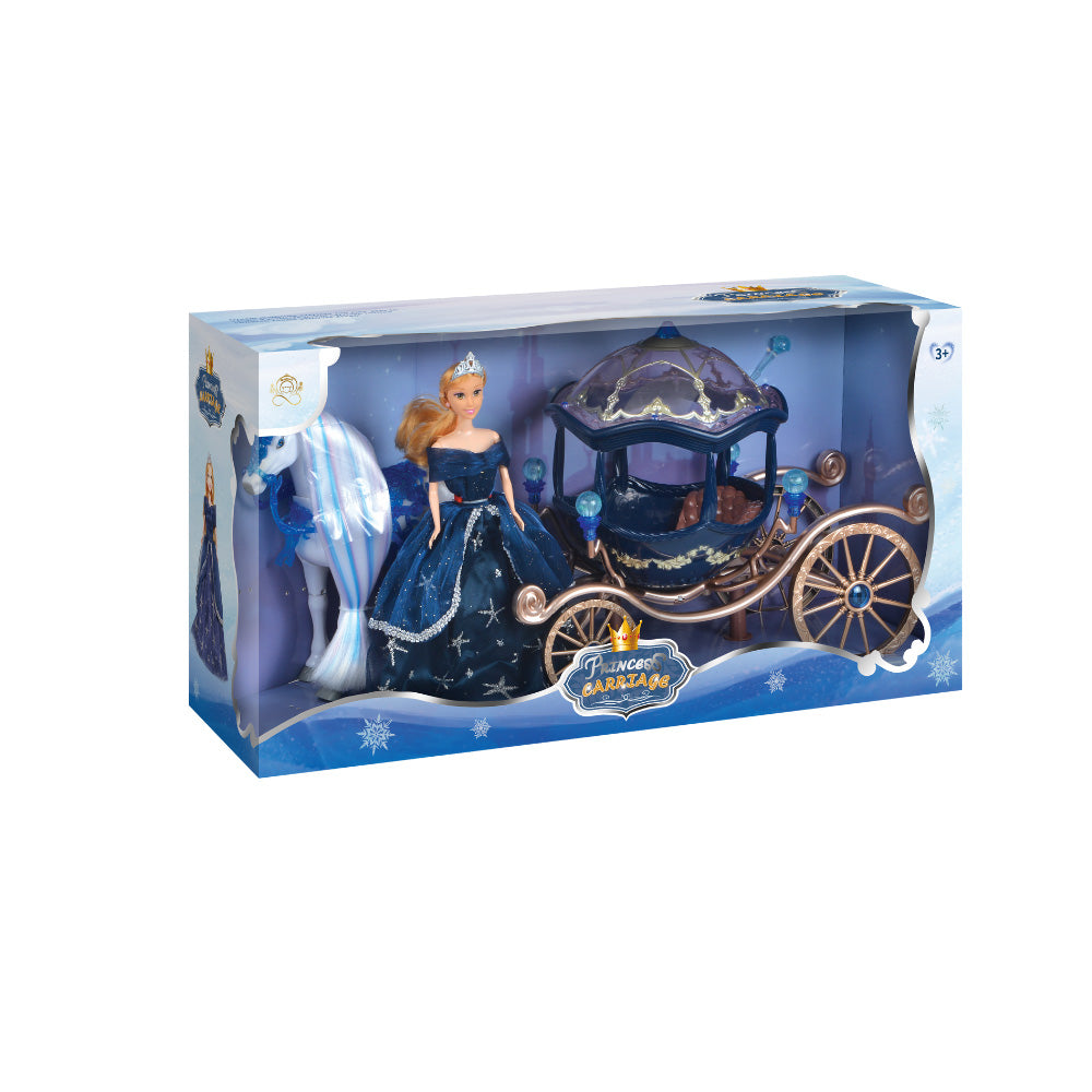 TRANSTERN CARRIAGE ELECTRIC HORSE W/DOLL & CARRIAGE,Ages3+ — Transtern
