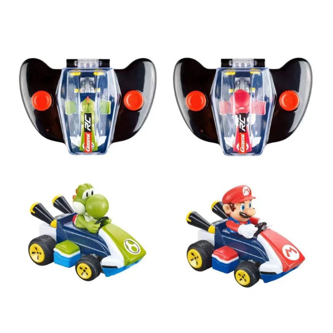 CARRERA RC MARIO KART MINI MARIO & YOSHI - TWIN PACK, Ages 6+ — Carrera