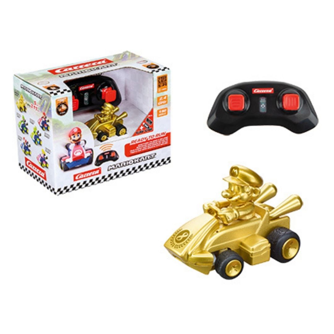 CARRERA MARIO KART MINI RC MARIO - GOLD (PAPERBOX), Ages 6+ — Carrera