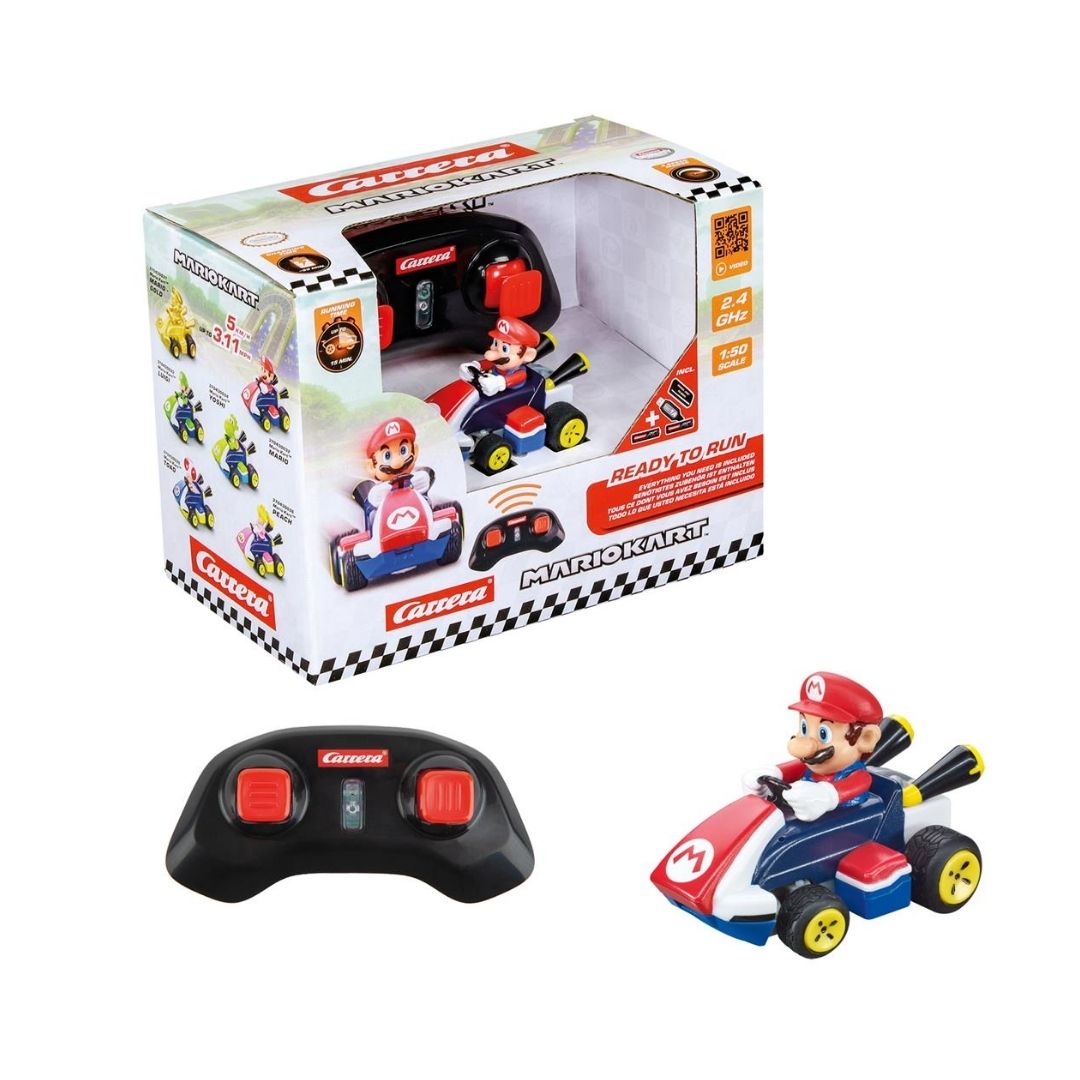 CARRERA MARIO KART MINI RC MARIO (PAPERBOX), Ages 6+ — Carrera