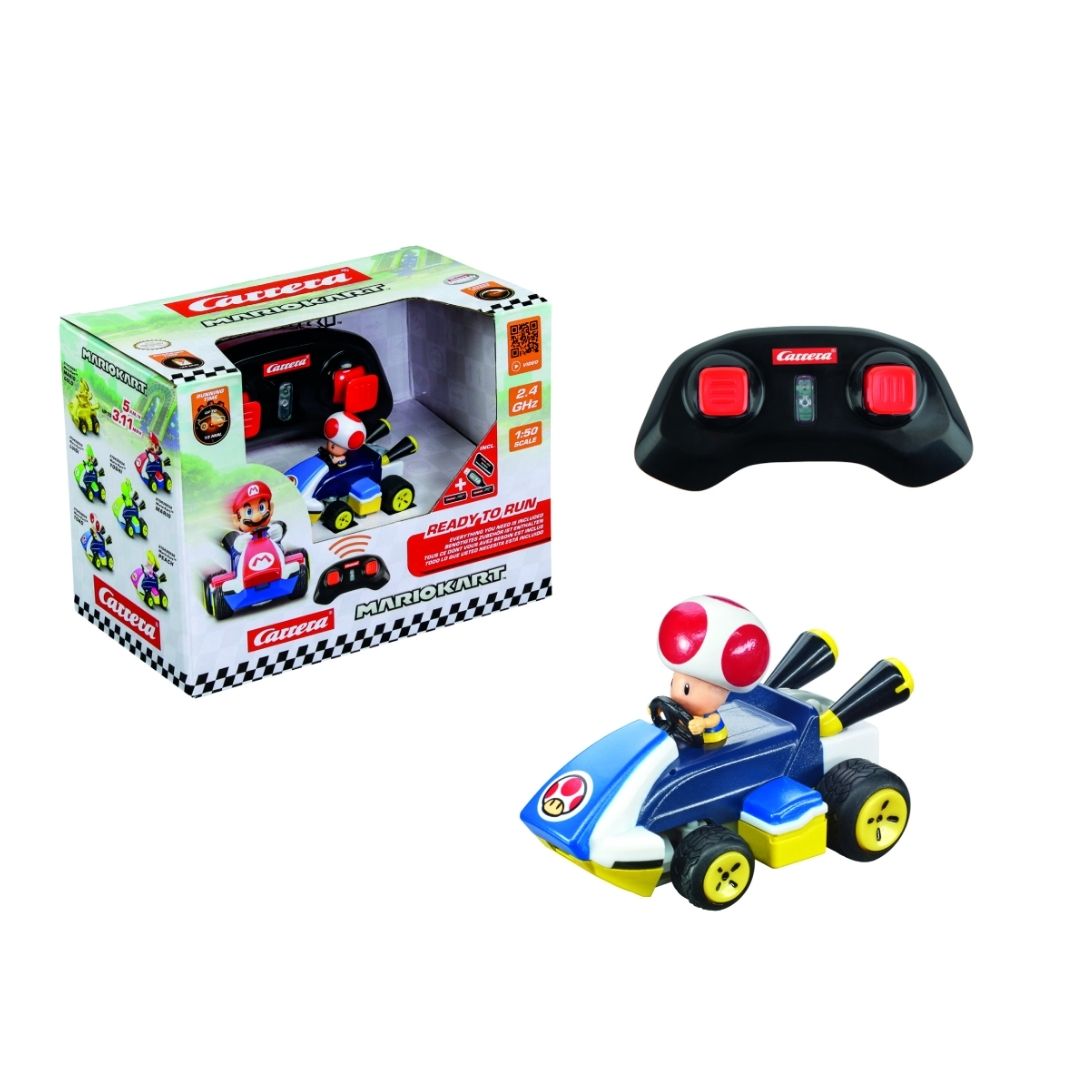 CARRERA MARIO KART MINI RC TOAD (PAPERBOX), Ages 6+ — Carrera