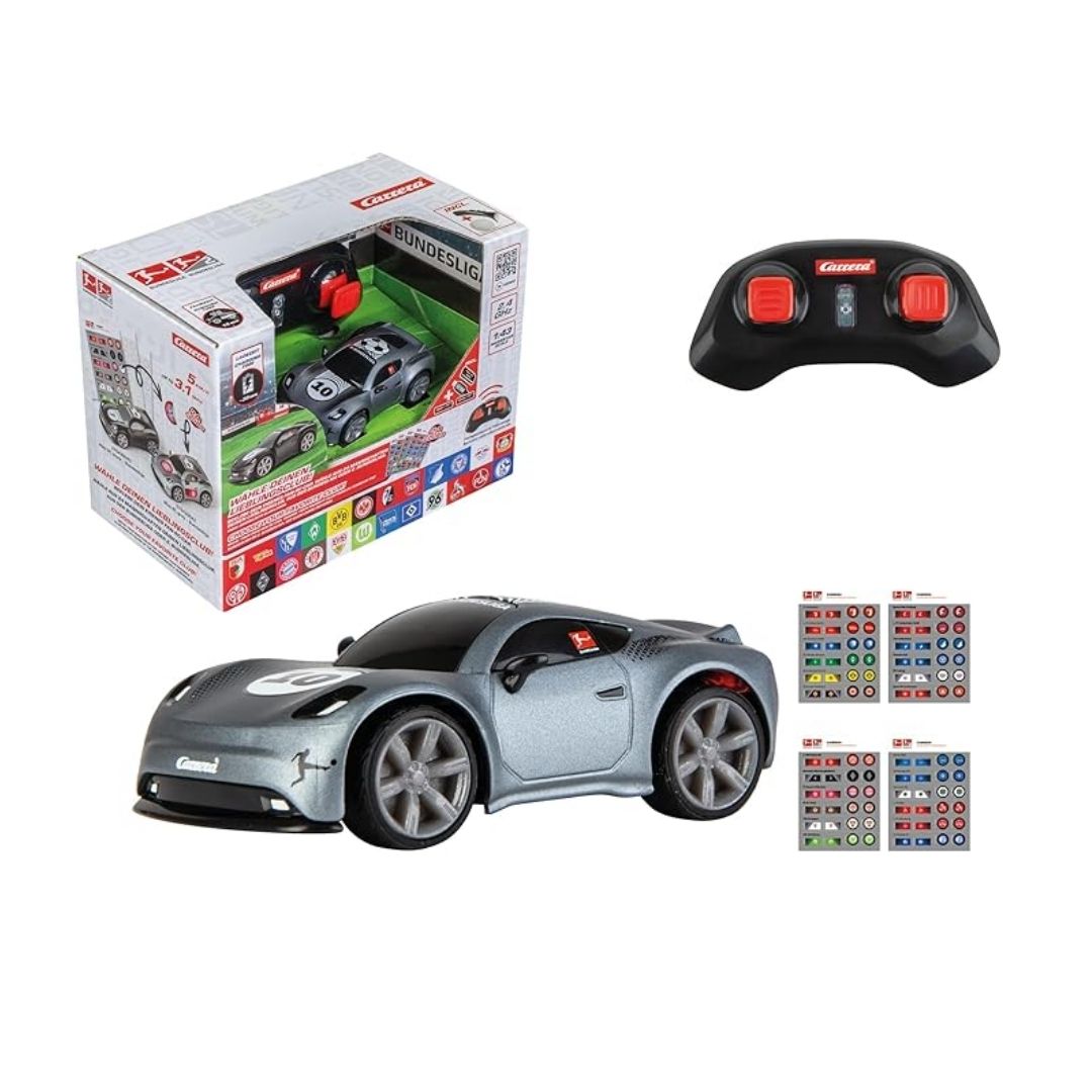 CARRERA RC BUNDESLIGA GREY MINI 1:43, Ages 3+ — Carrera