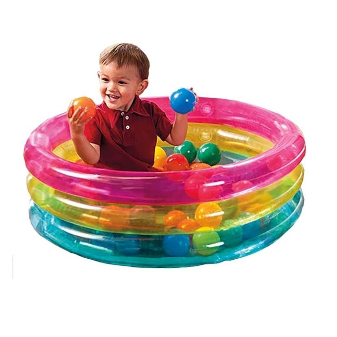 INTEX CLASSIC 3-RING BABY BALL PIT, Ages 1To3 — Intex