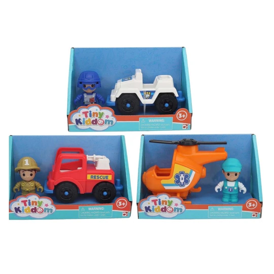 CHAPMEI TINY KIDDOM RESCUE PLAYSET ASST, Ages 3+ — Chapmei