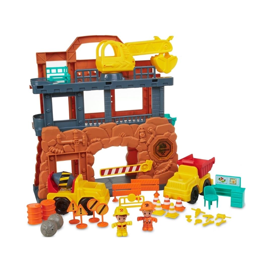 CHAPMEI TINY KIDDOM L&S BUILDING KIDS CONTRUCTION PLAYSET, Ages 3+ — Chapmei