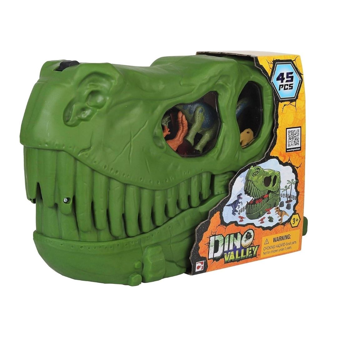 CHAPMEI DINO VALLEY DINO SKULL BUCKET 45 PCS, Ages 3+ — Chapmei
