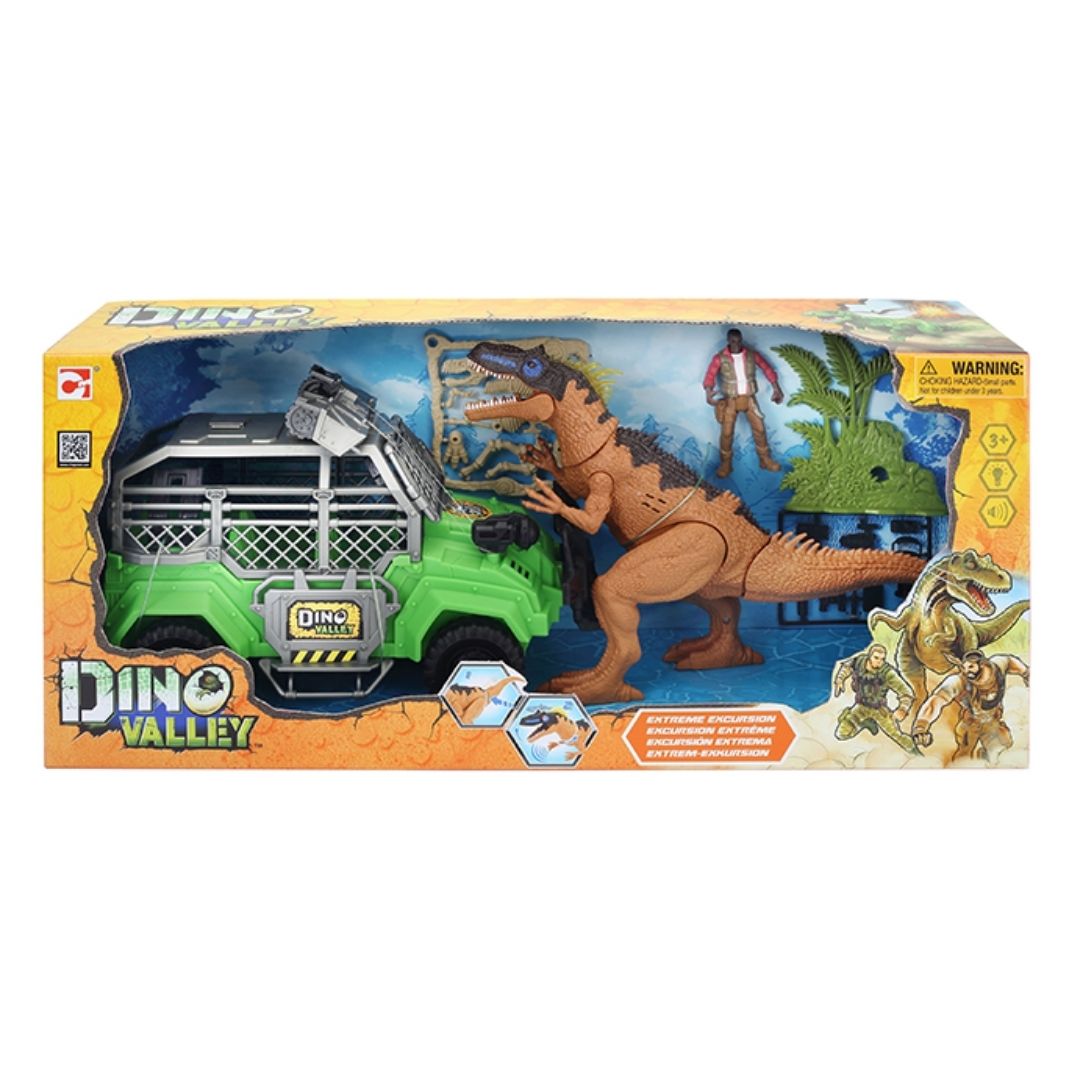 CHAPMEI DINO VALLEY EXTREME EXCURSION PLAYSET, Ages 3+ — Chapmei