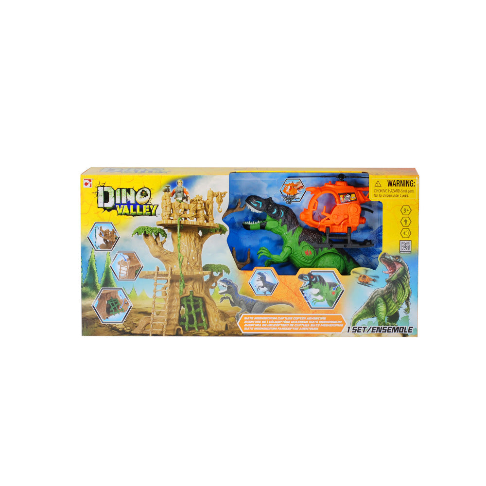 CHAPMEI DINO VALLEY L&S STATS MEEKERORUM CAPTURE COPTER PLAYSET, Ages 3+ — Chapmei