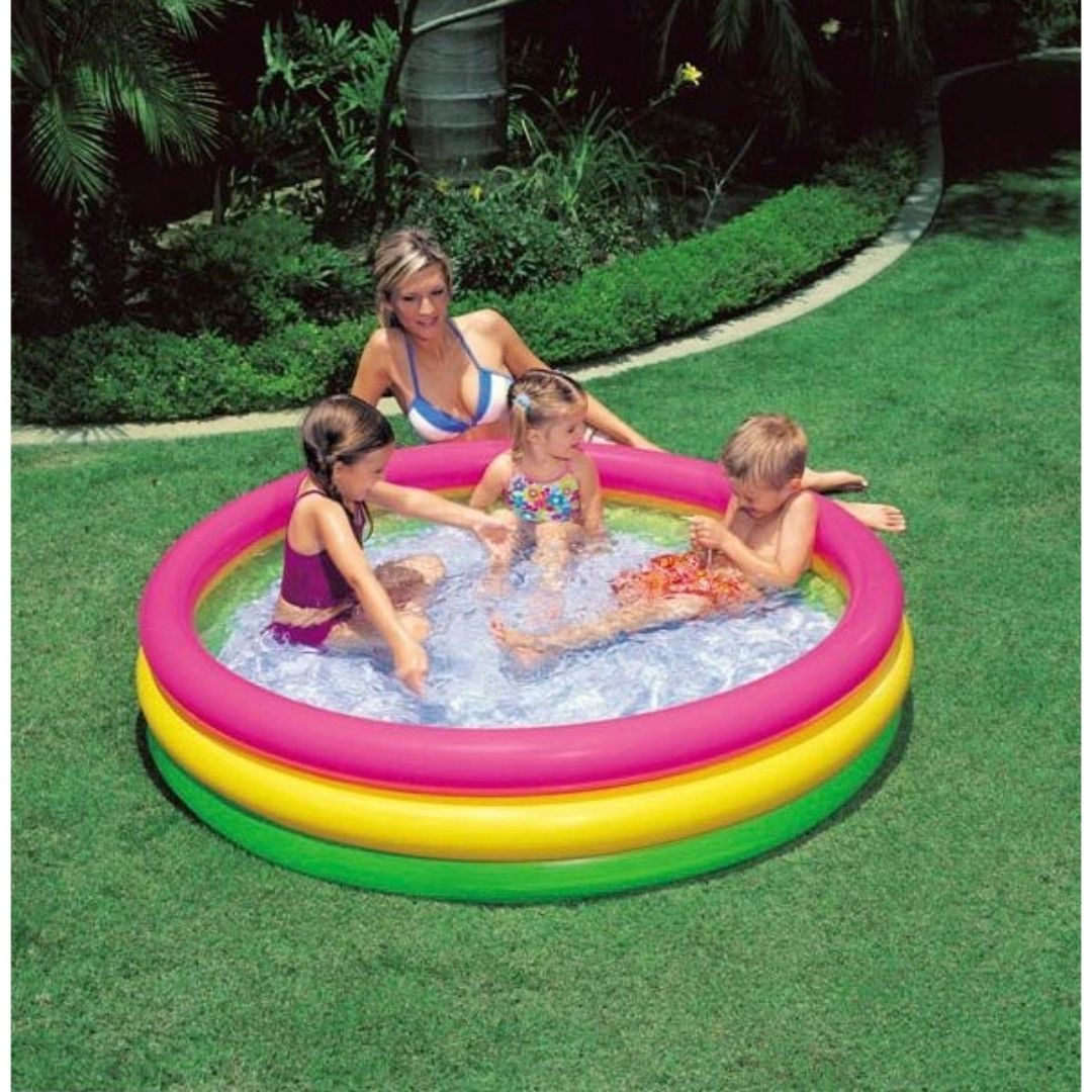 INTEX SUNSET GLOW POOL, 3-Ring , Age 2+ — Intex