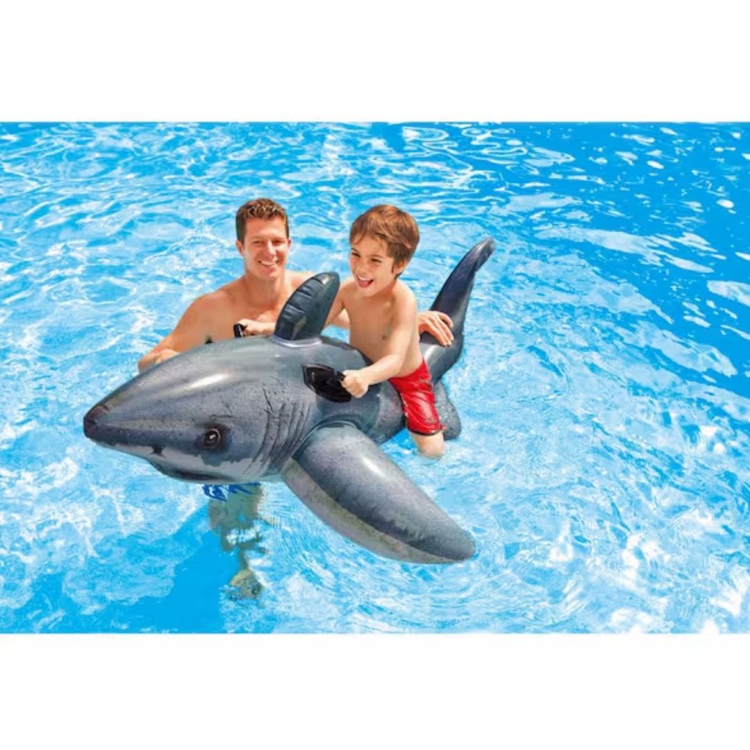 INTEX GREAT WHITE SHARK RIDE-ON, Ages 3+ — Intex