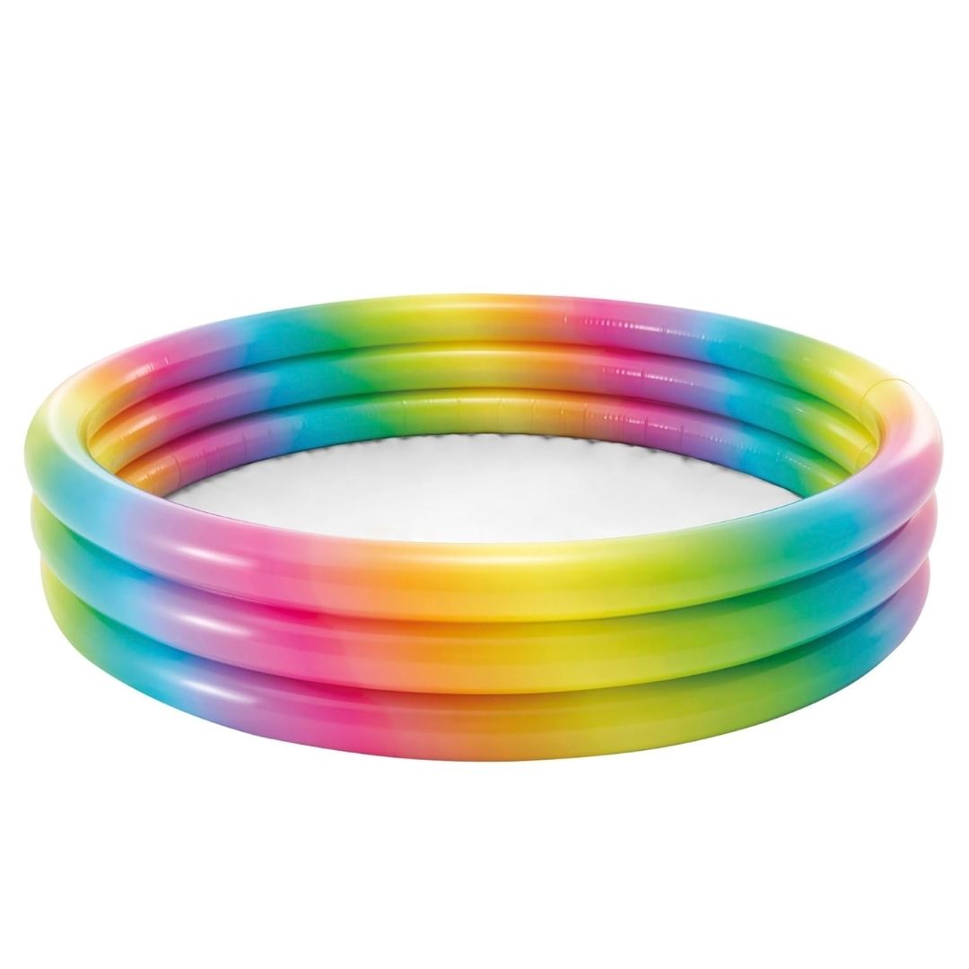 INTEX RAINBOW OMBRE POOL (154GAL), 3-Ring, Ages 2+ — Intex