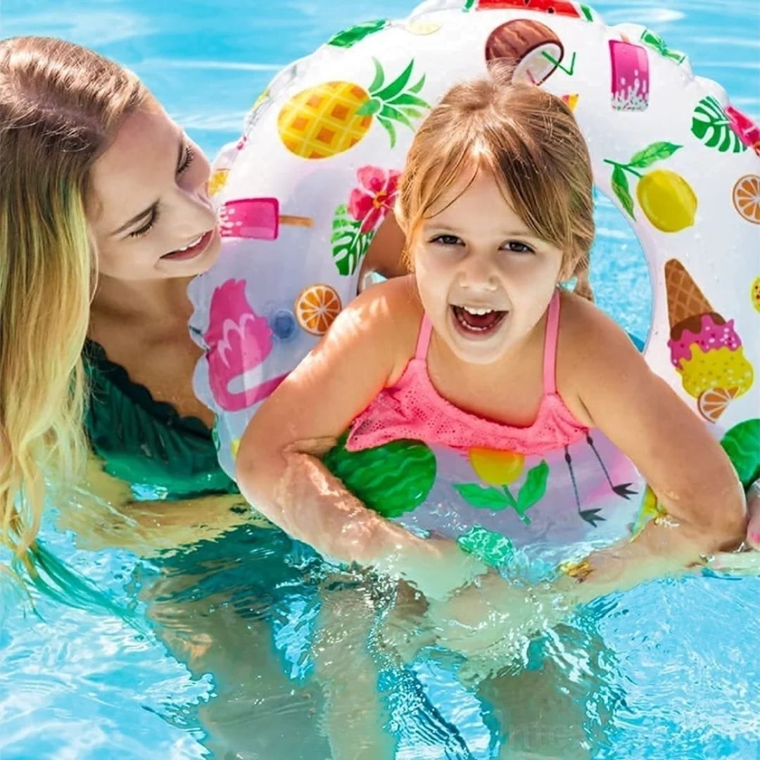 INTEX LIVELY PRINT RINGS (51cm), Ages 3To6 — Intex
