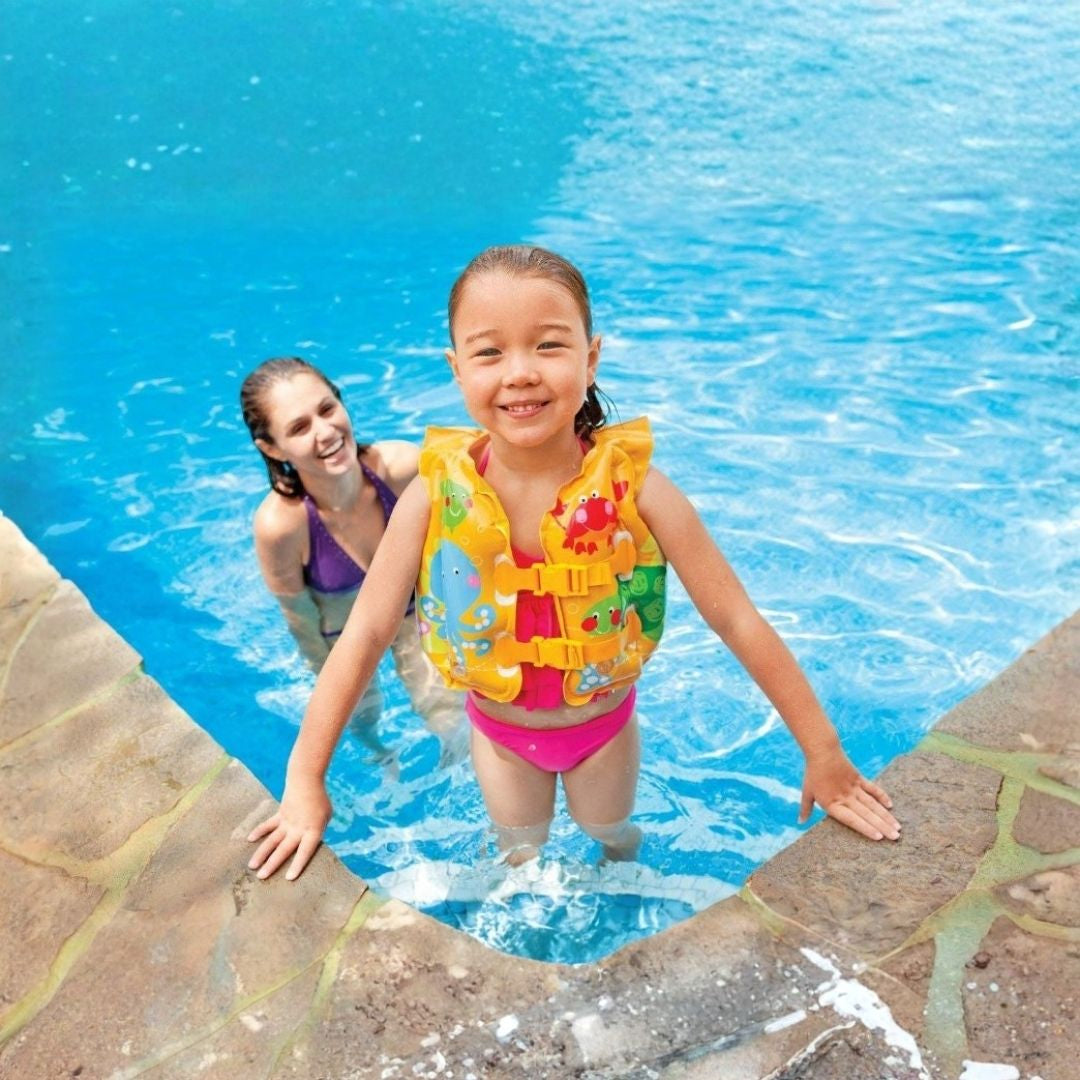 INTEX TROPICAL BUDDIES SWIM VEST, Ages 3To5 — Intex
