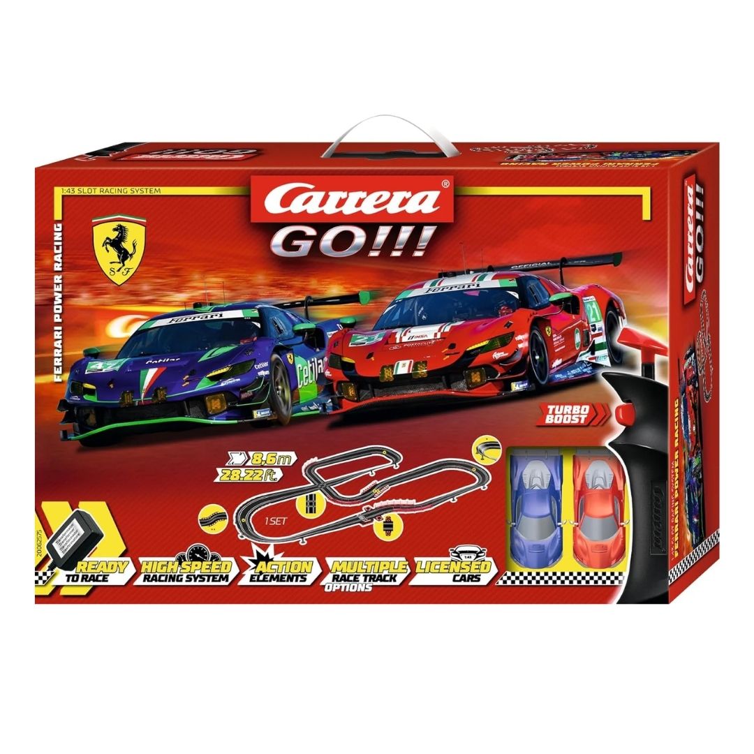 CARRERA GO! FERRARI POWER RACING(8.6M), Ages 6+ — Carrera