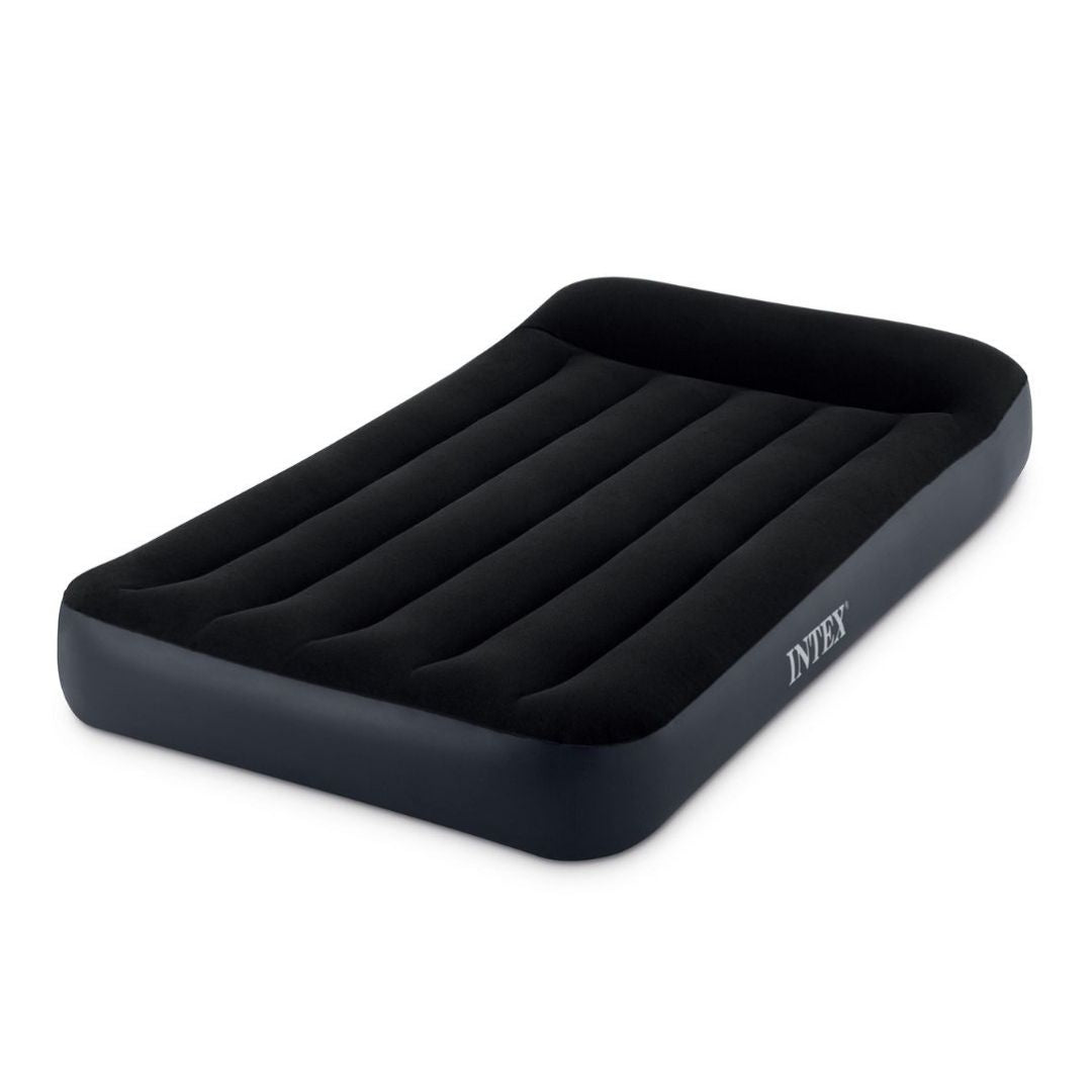 INTEX  DURABEAM TWIN PILLOW REST CLASSIC AIRBED W/ E.PUMP(99X191X25),Ages Adult — Intex