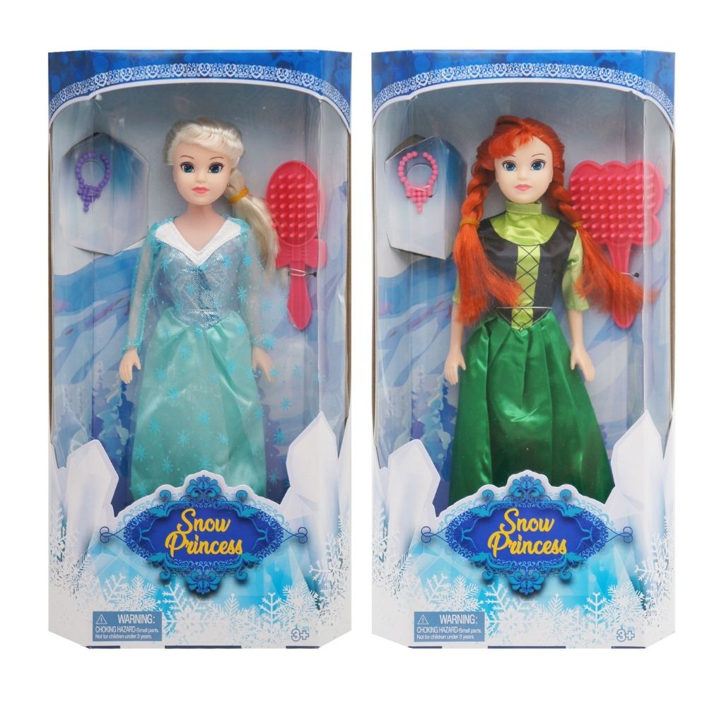 HTIC FASHION DOLL SINGLE SNOW PRINCESS WITH ACCESSORIES, Ages 3+