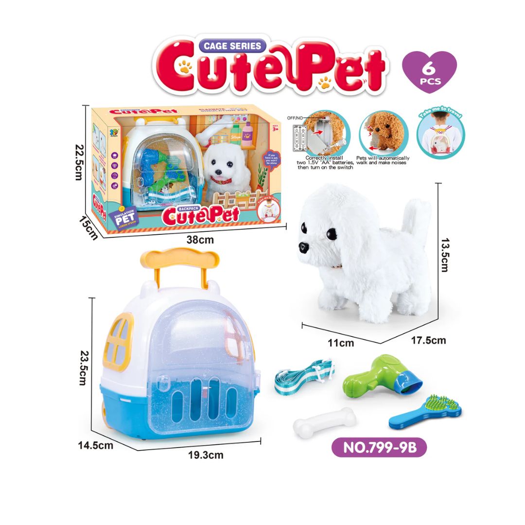 LT CUTE CAT WHITE BACKPACK, Ages 3+ — LT
