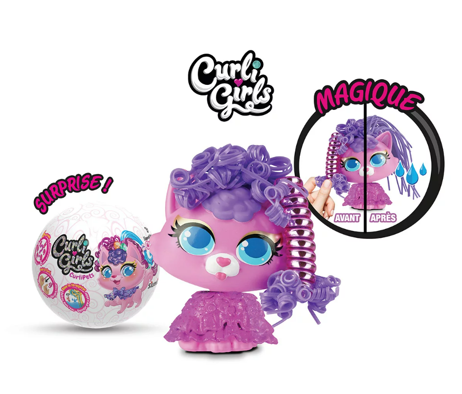 SILVERLIT CURLIPETS SALON SET ASSORTED, Ages 3+