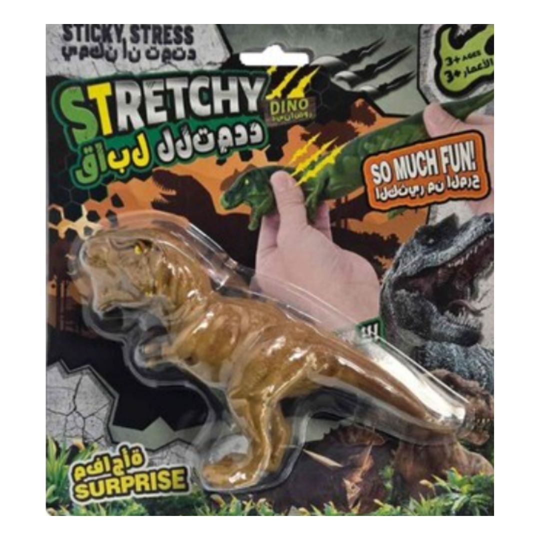 GT TOYS STRETCHY DINO-6 ASSORTMENT, Ages 3+