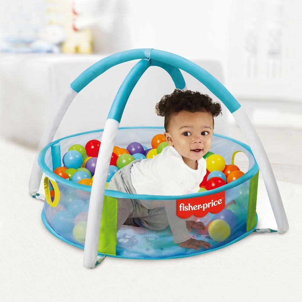 FISHER PRICE BABY BALL PIT W/25 BALLS, Ages 12M+ — Fisher-Price
