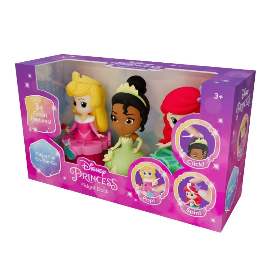 EOLO TOYS ARIEL-TIANA-AURORA-SET W/KEYCHAIN, Ages 3+ — Eolo
