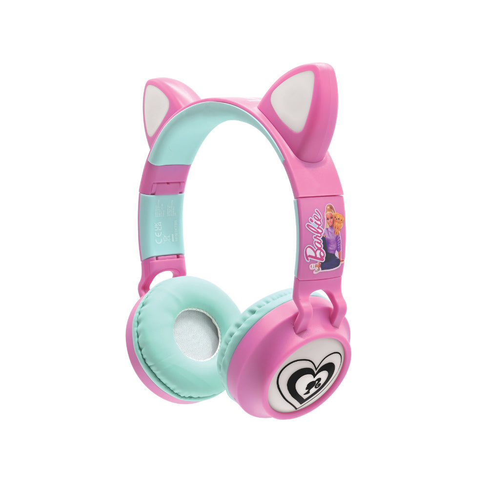 LEXIBOOK BARBIE WIRELESS RECHARGEABLE HEADPHONES W/LIGHT, Ages 6+ — Lexibook