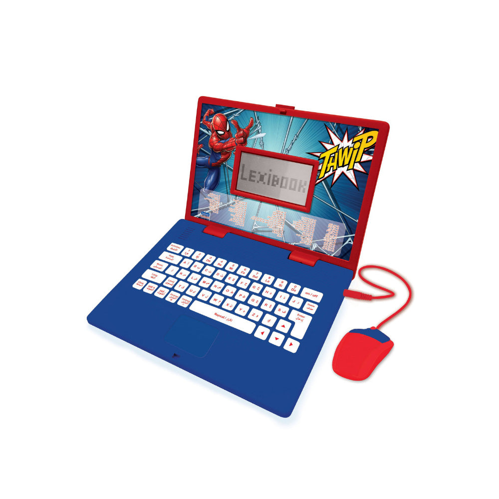 LEXIBOOK SPIDERMAN BILINGUAL EDUCATIONAL LAPTOP ARABIC/ENGLISH, Ages 4+ — Lexibook