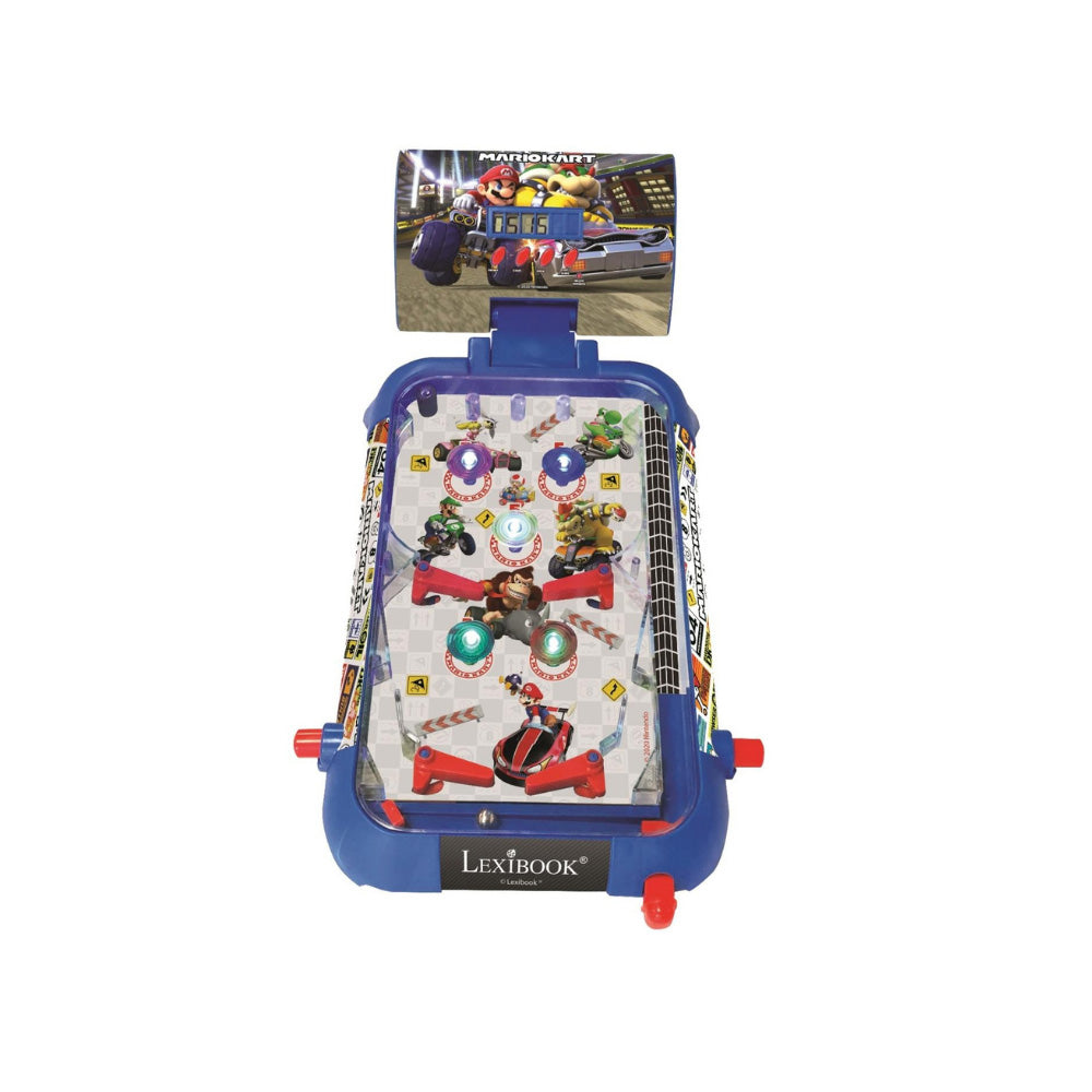 LEXIBOOK MARIO KART ELECTRONIC PINBALL W/LIGHTS N SOUND, Ages 5+ — Lexibook
