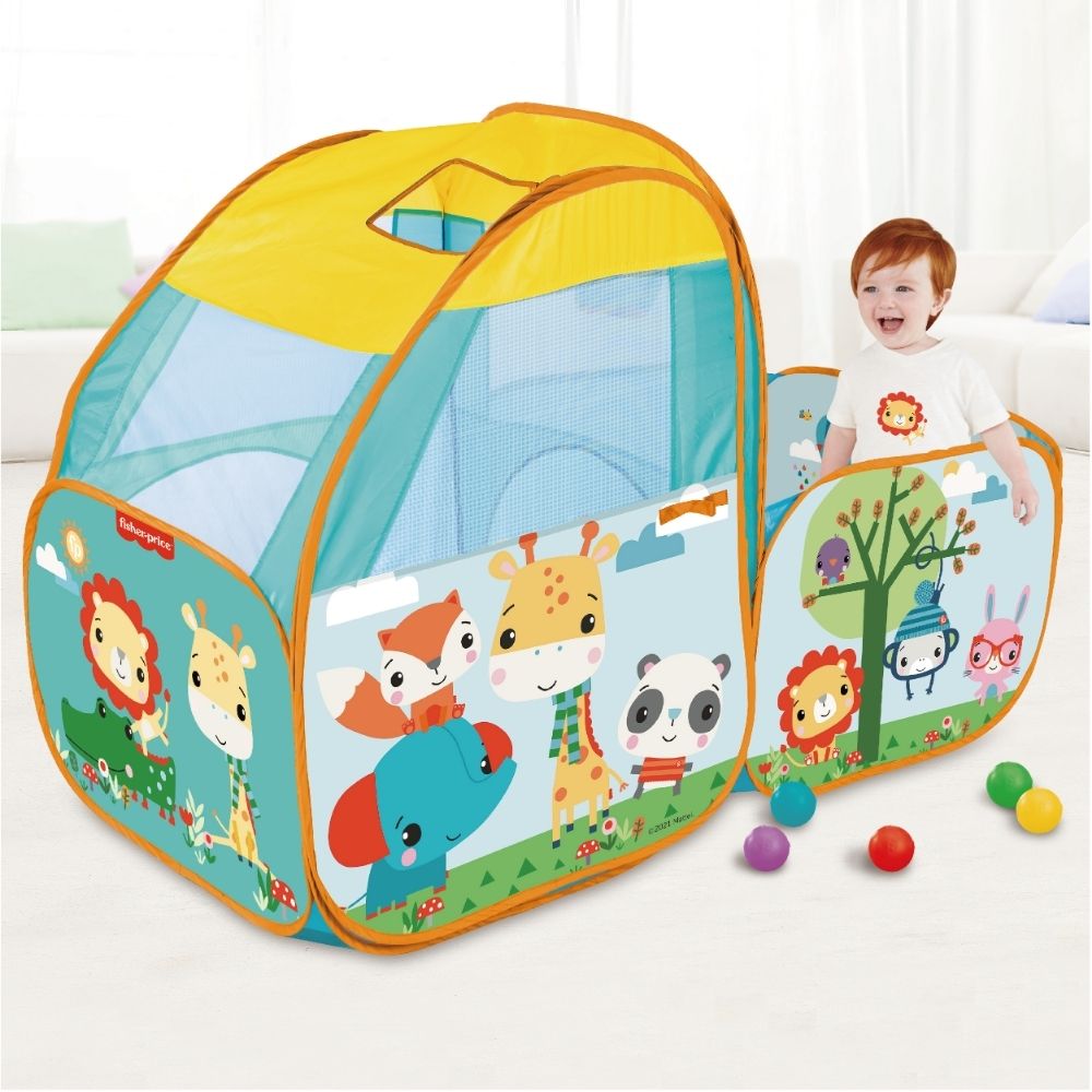 FISHER PRICE BALL PIT PLAYSET W/25 BALLS, Ages 10M+ — Fisher-Price