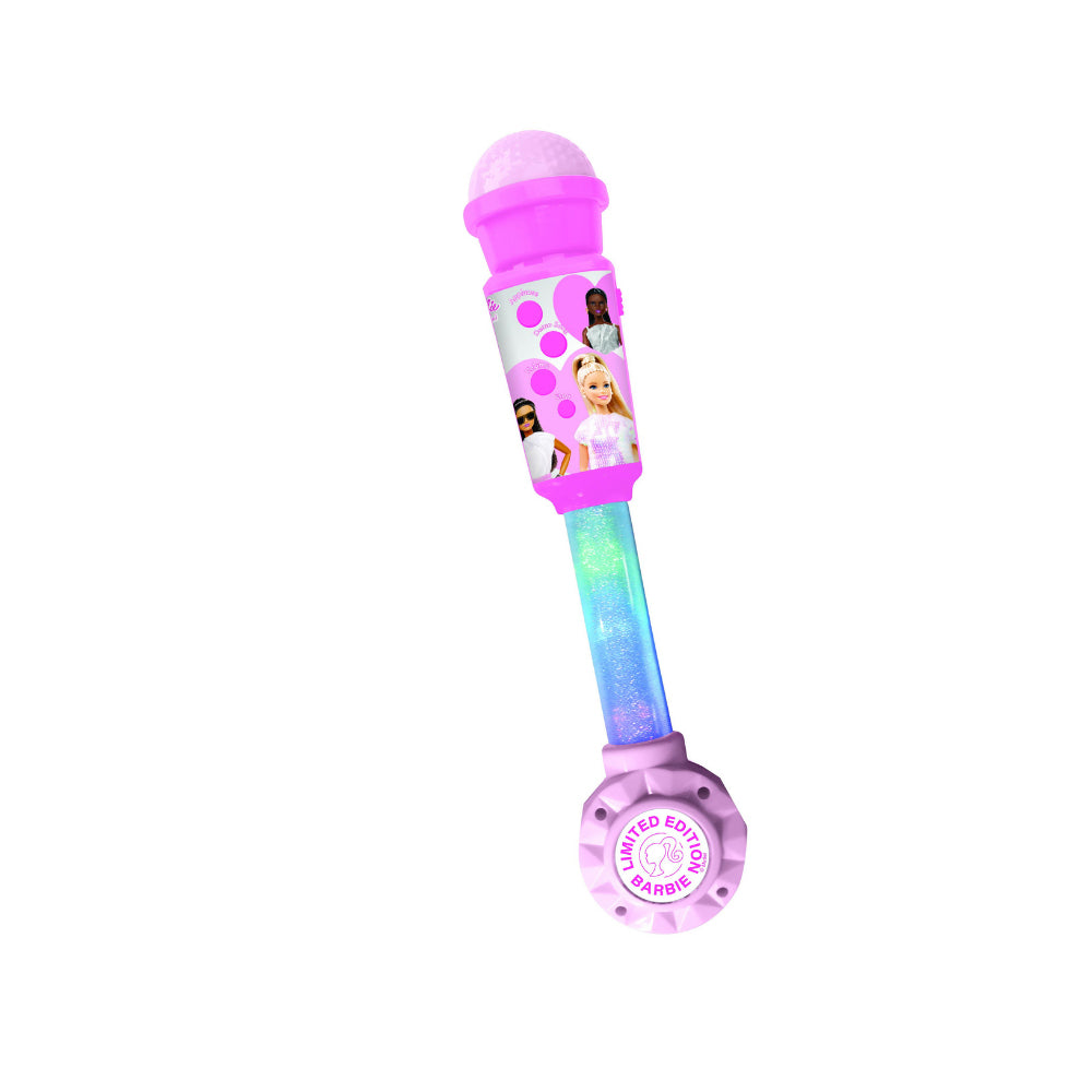 LEXIBOOK BARBIE LIGHTING MICROPHONE W/SPEAKER (AUX-IN), Ages 4+. — Lexibook