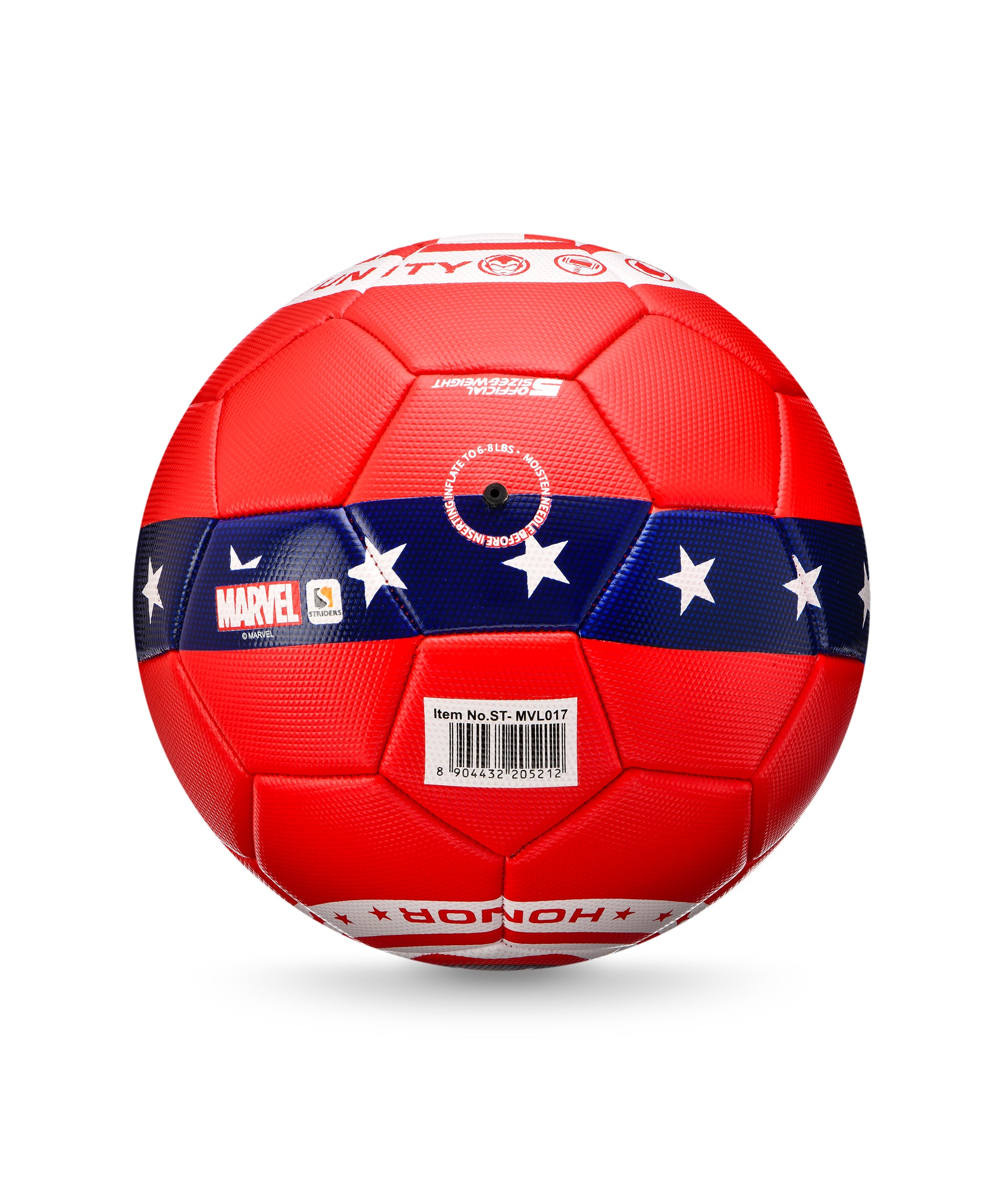 MARVEL CAPTAIN AMERICA RED FOOTBALL, Ages 3+ — Marvel