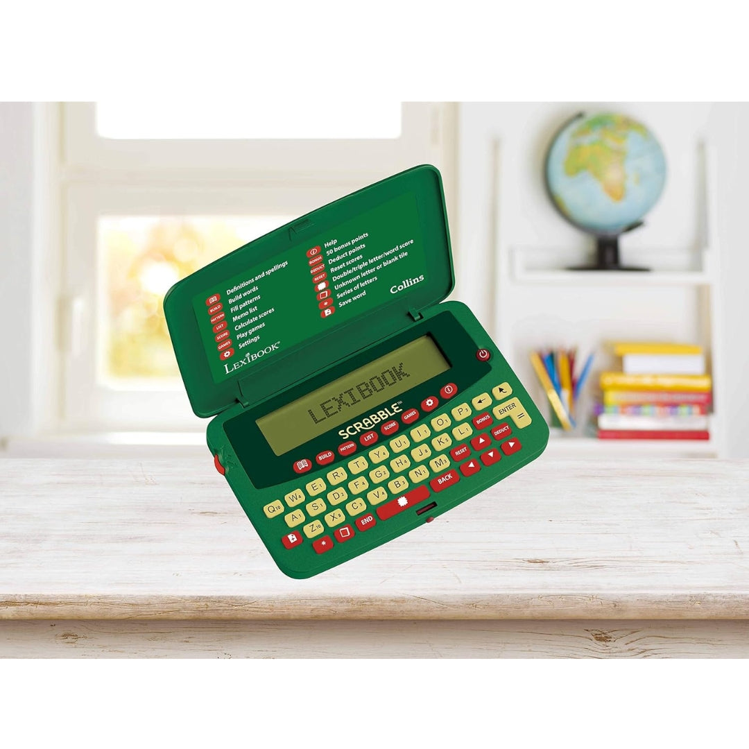 LEXIBOOK SCRABBLE OFFICIAL ELECTRONIC POCKET DICTIONARY, Ages 3+ — Lexibook