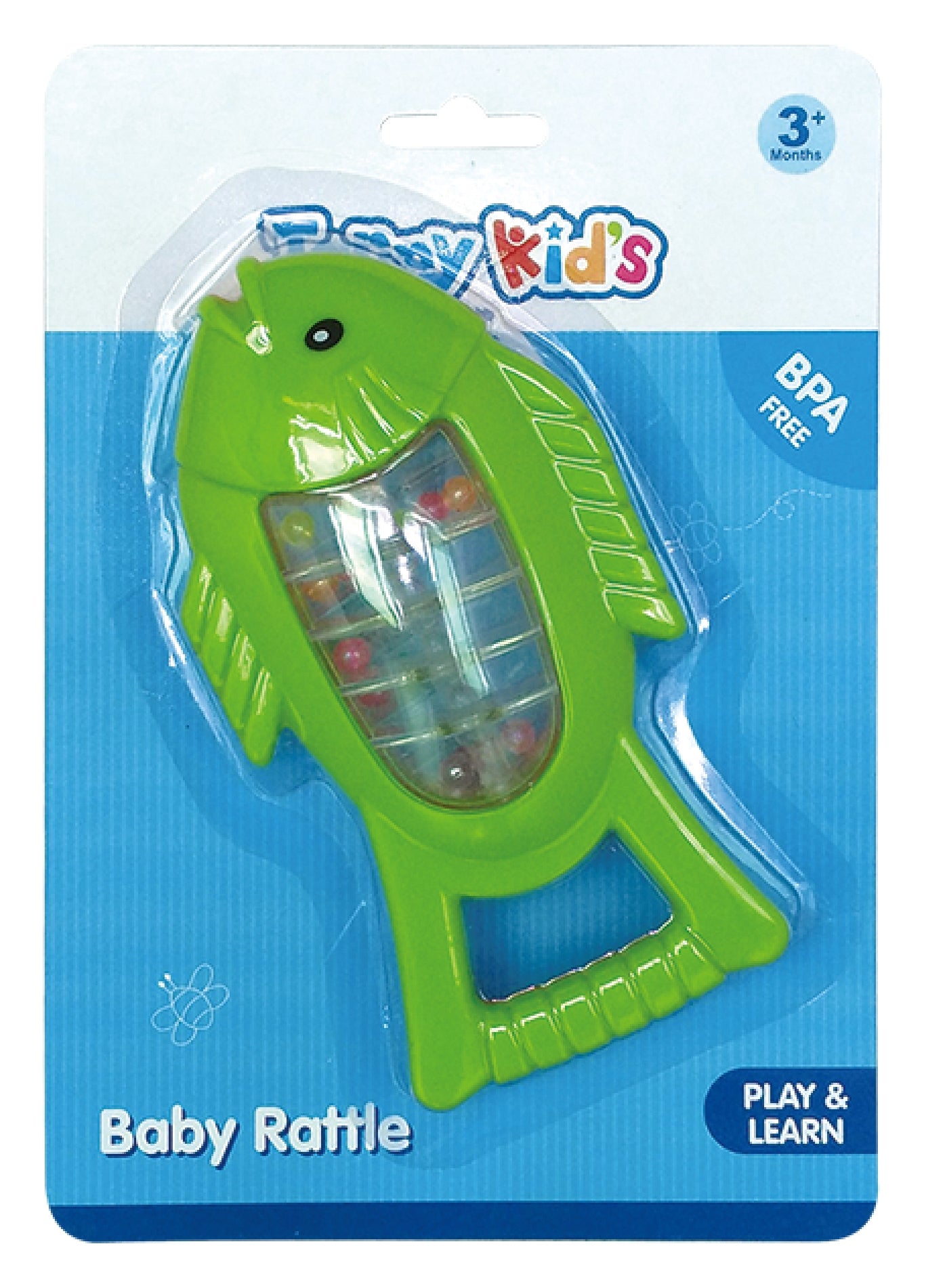 TANNY KIDS BABY RATTLE FISH, Ages 3M+