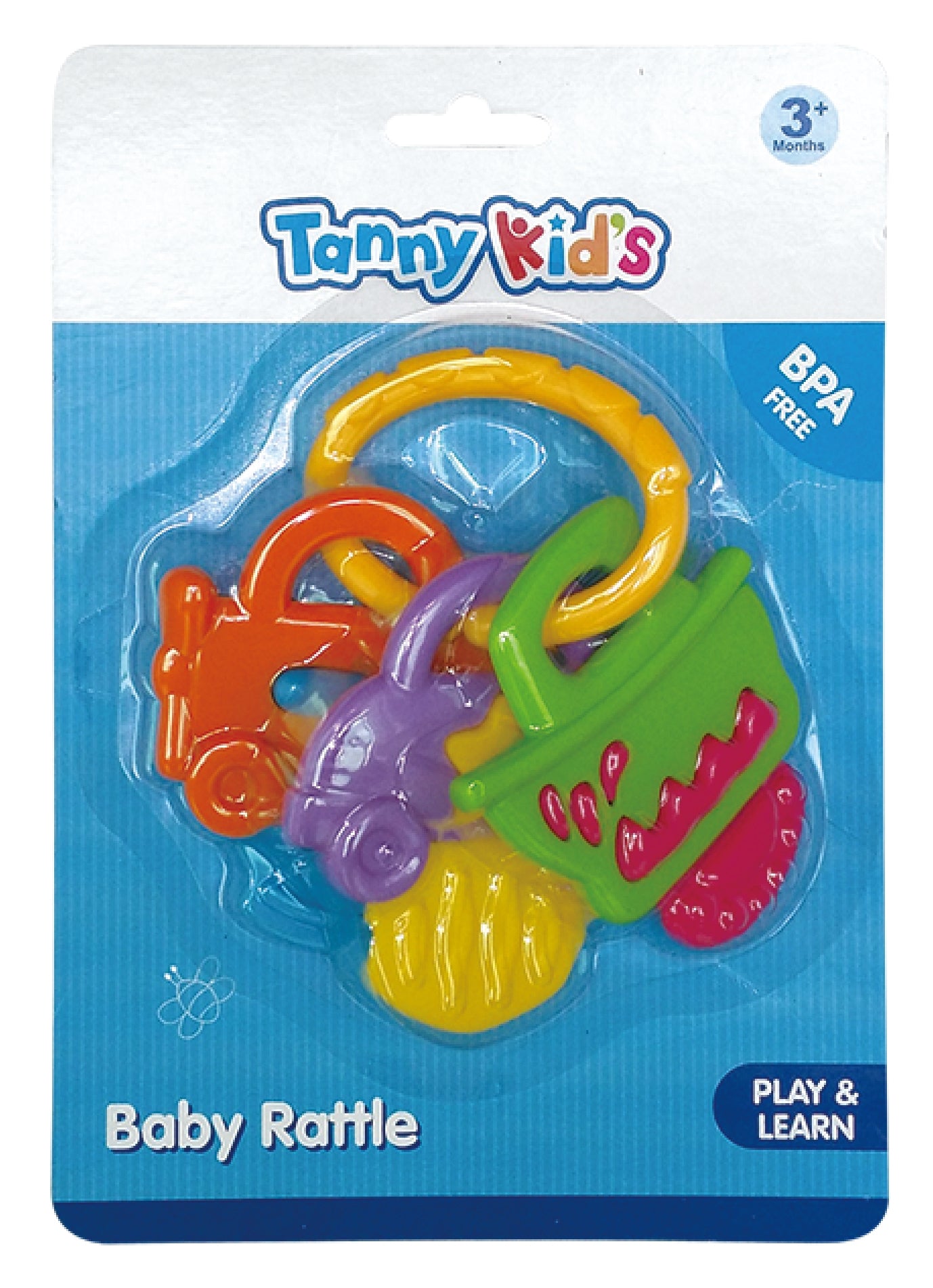 TANNY KIDS BABY RATTLE KEYS, Ages 12M+