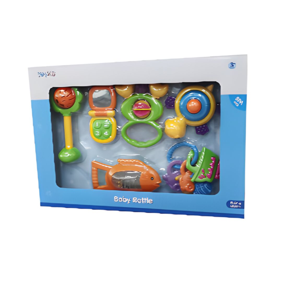 TANNY KIDS BATH BABY RATTLE- SIX SETS, Ages 3M+