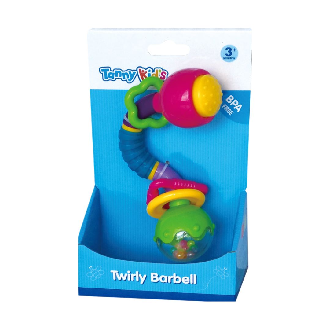 TANNY KIDS TWIRLY BARBELL, Ages 3M+