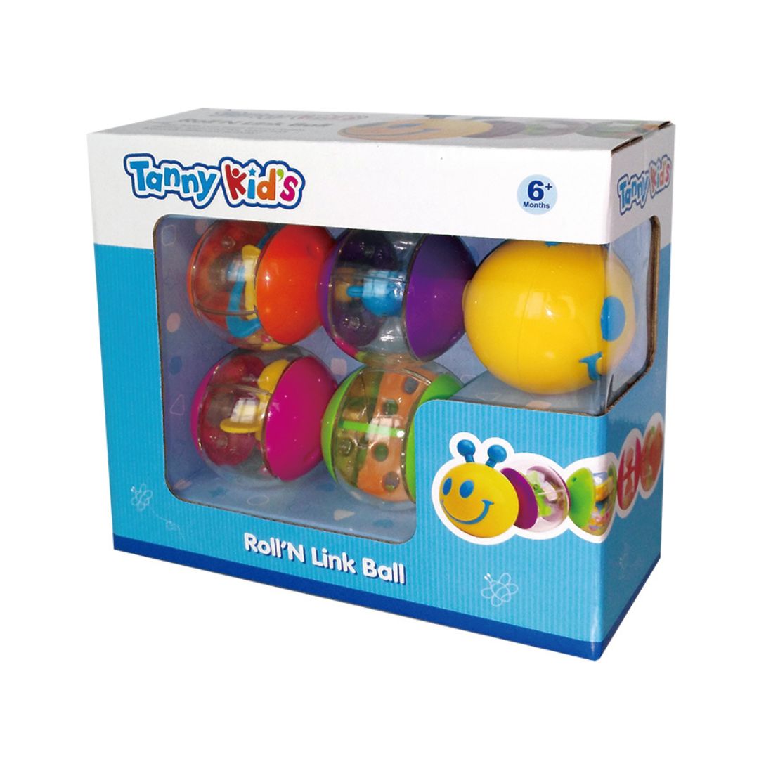 TANNY KIDS ROLL’N LINK BALL, Ages 6M+