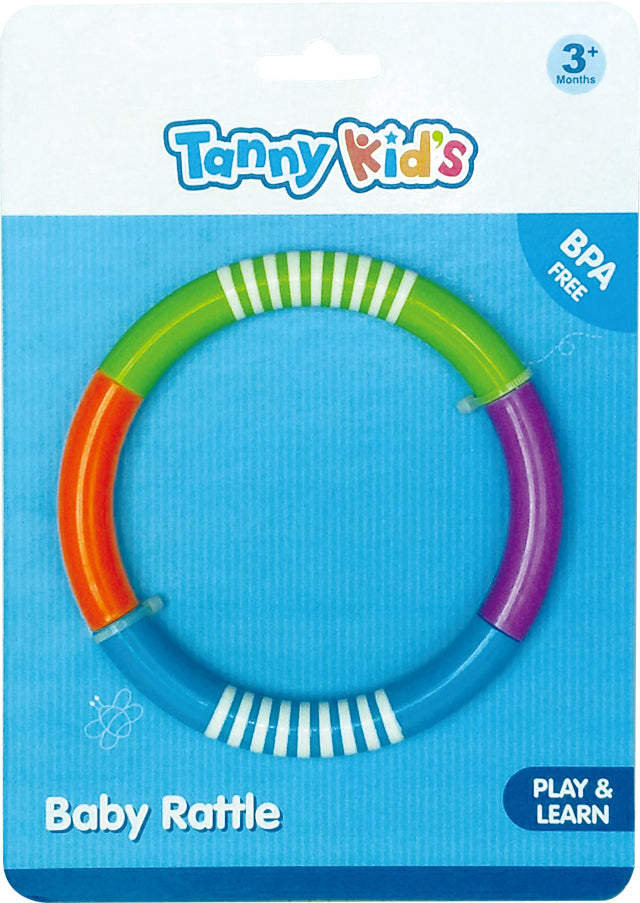 TANNY KIDS  BABY RATTLE RING, Ages 3M+
