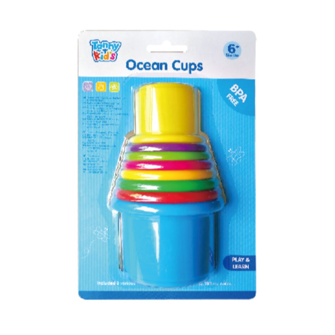 TANNY KIDS OCEAN CUPS, Ages 6M+